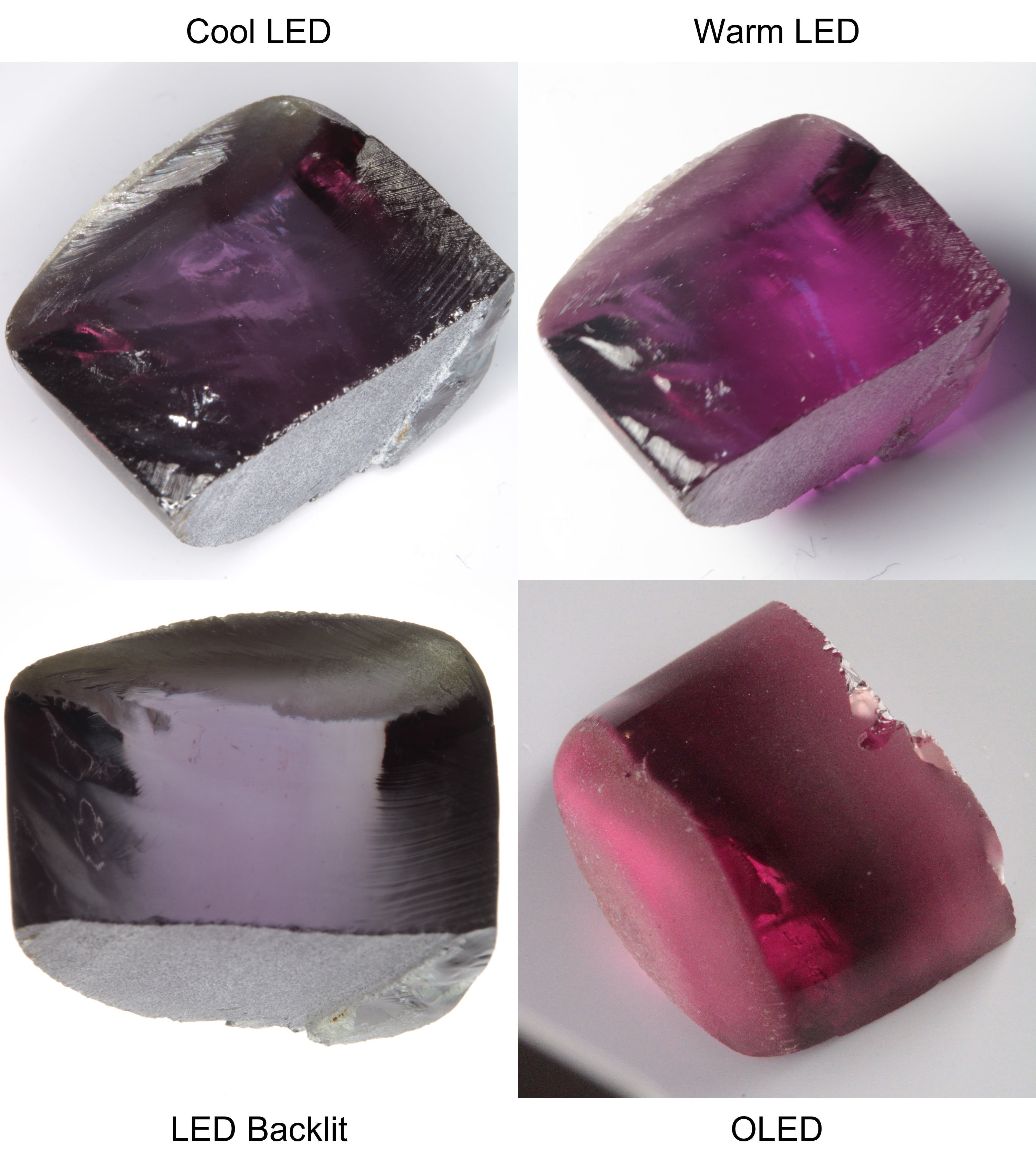 Purple/Pink Color Change Semicircle Tail Shaped Sapphire Rough