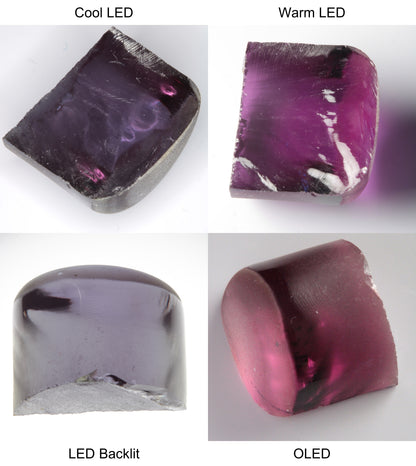 Purple/Pink Color Change Semicircle Tail Shaped Sapphire Rough