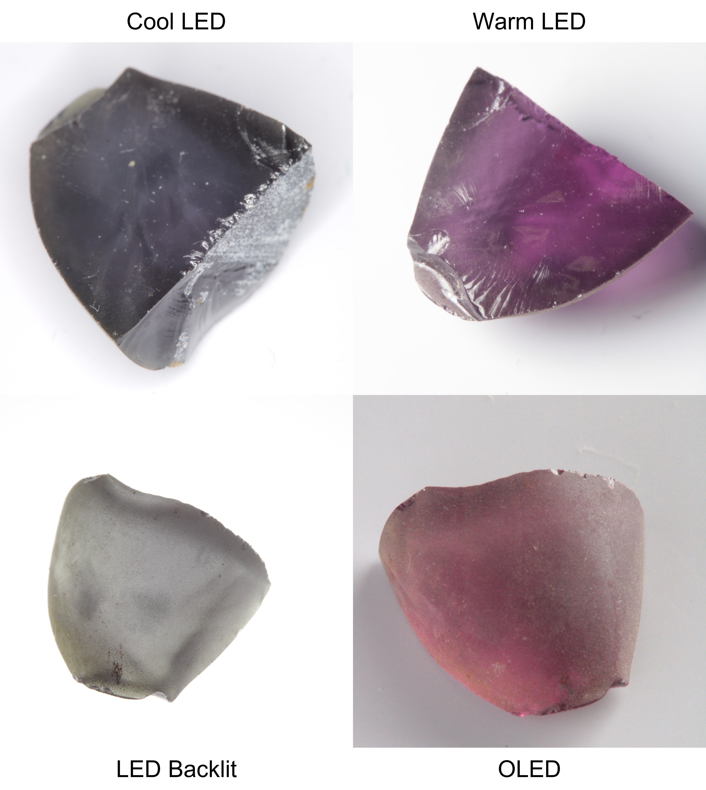 Purple/Pink Color Change Semicone Shaped Sapphire Rough