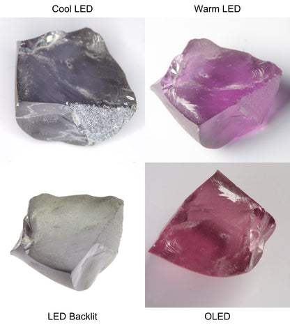 Purple/Pink Color Change Semicone Shaped Sapphire Rough
