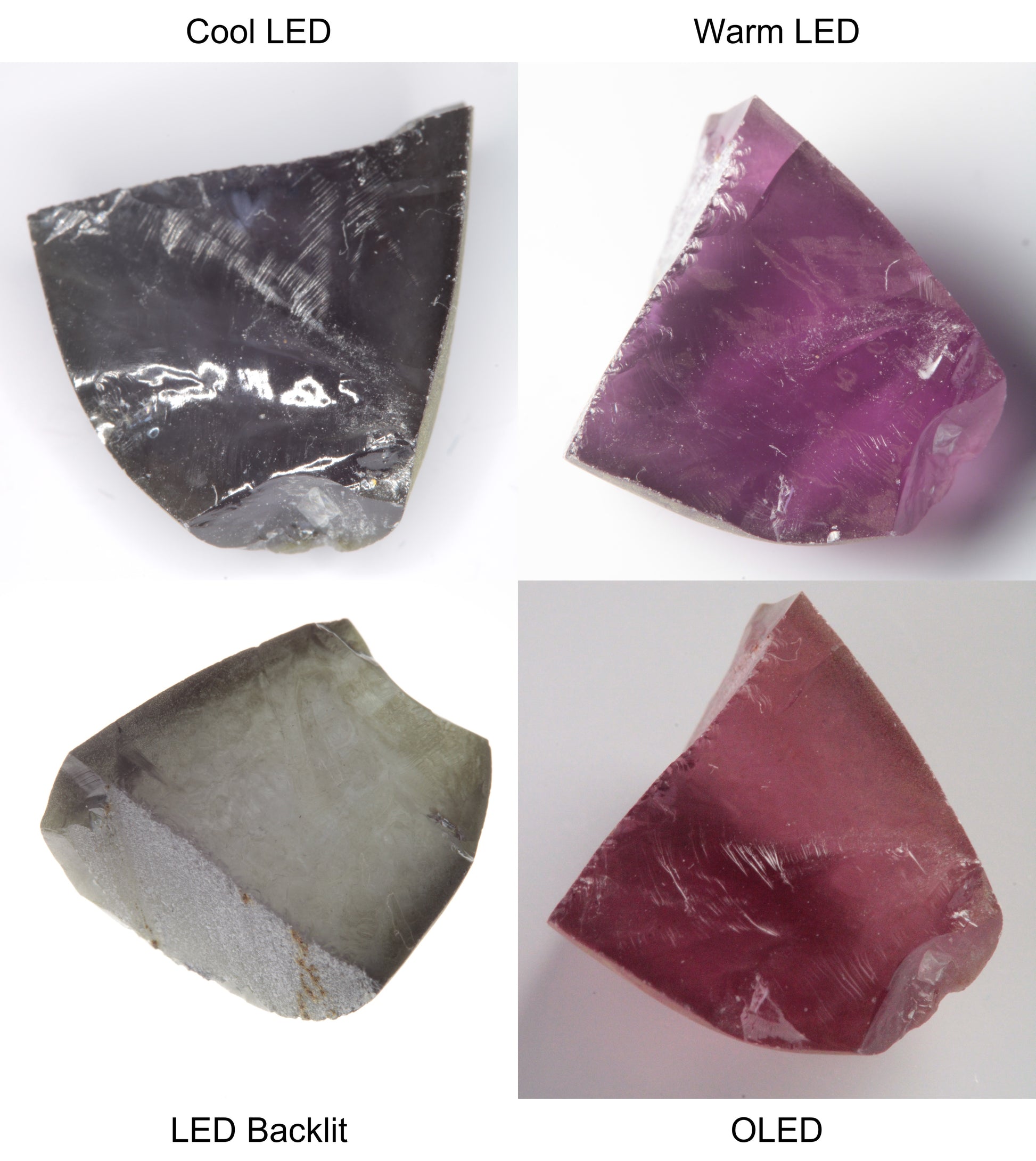 Purple/Pink Color Change Semicone Shaped Sapphire Rough