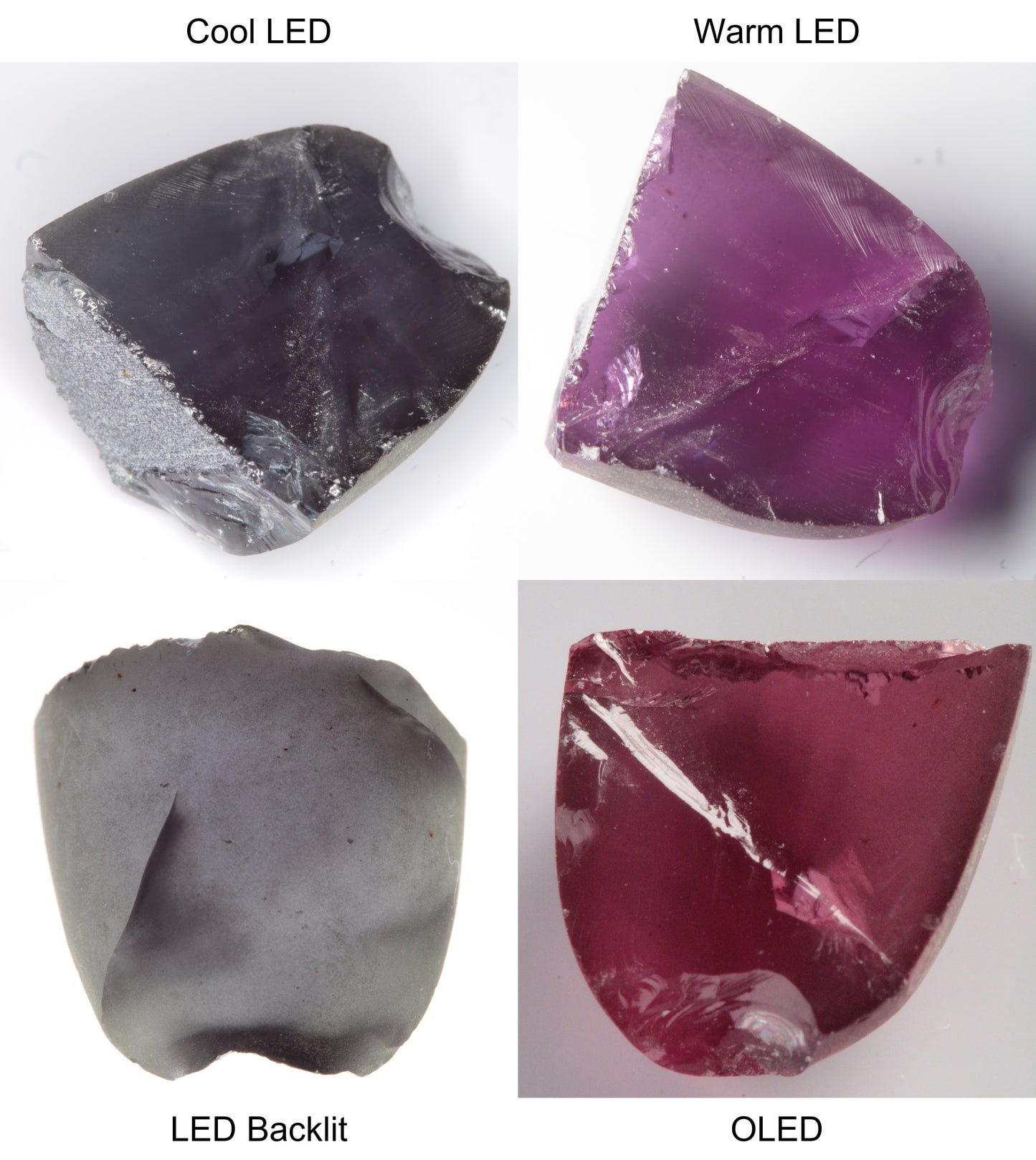 Purple/Pink Color Change Semicone Shaped Sapphire Rough
