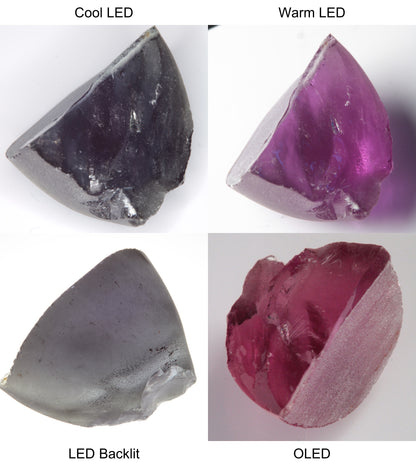 Purple/Pink Color Change Semicone Shaped Sapphire Rough