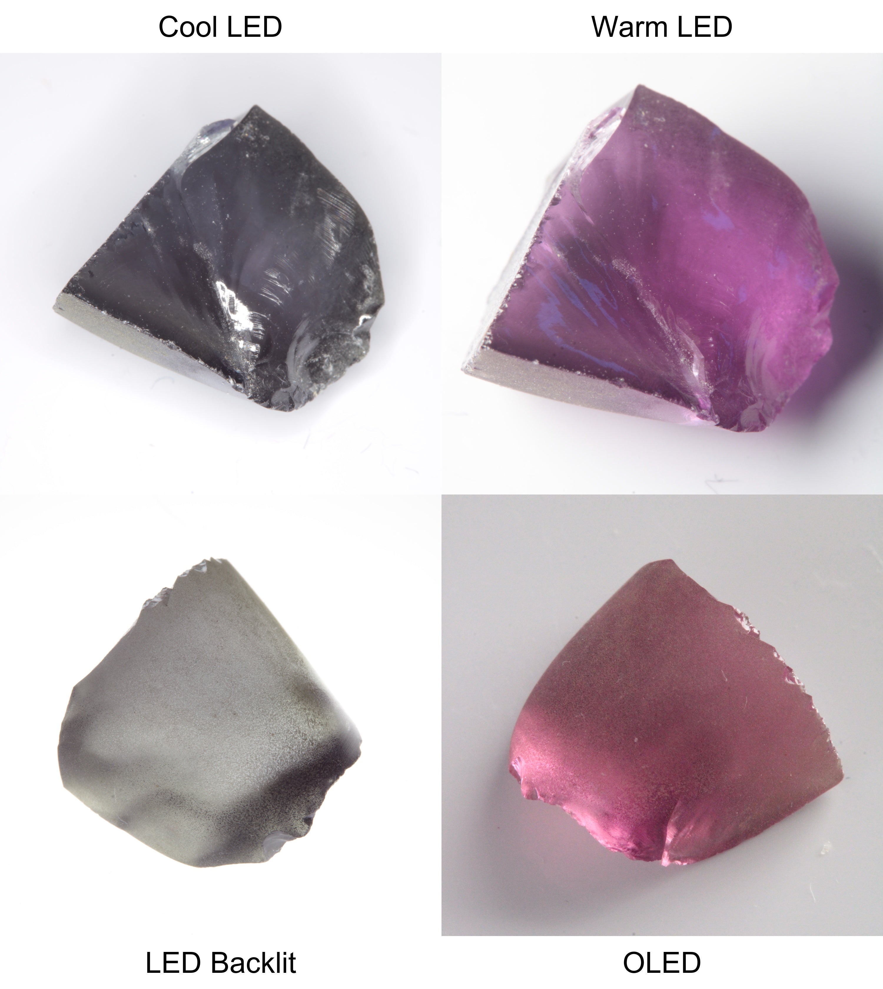 Purple/Pink Color Change Semicone Shaped Sapphire Rough