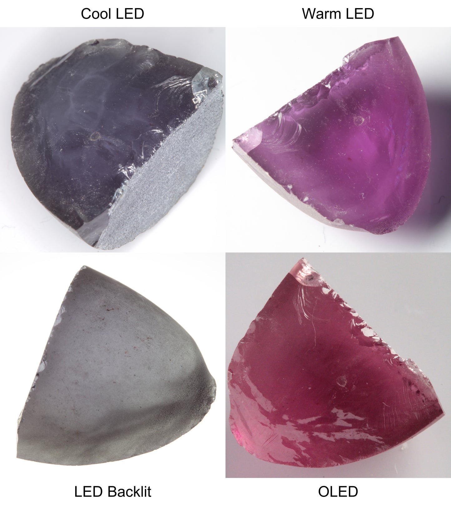Purple/Pink Color Change Semicone Shaped Sapphire Rough