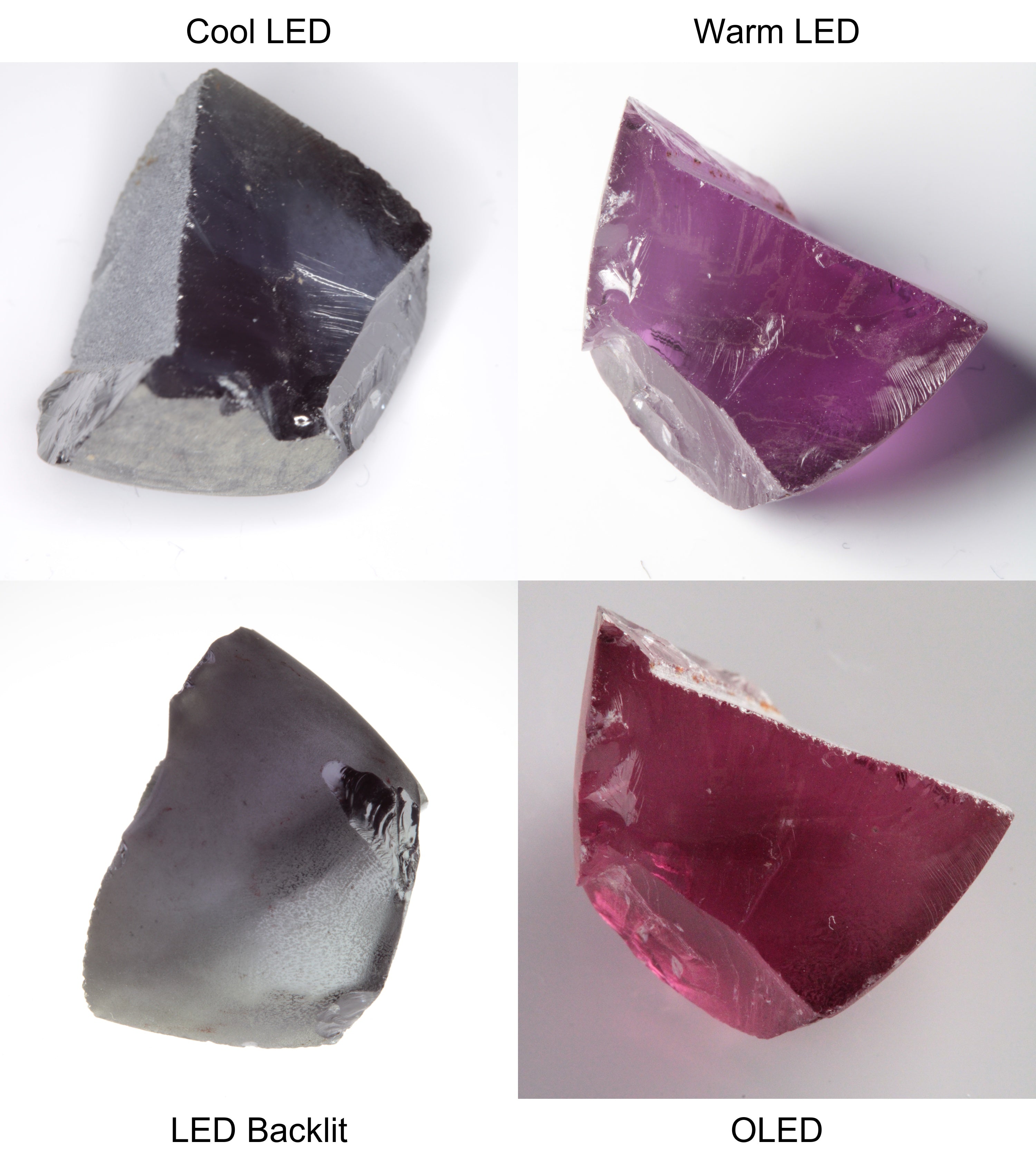 Purple/Pink Color Change Semicone Shaped Sapphire Rough