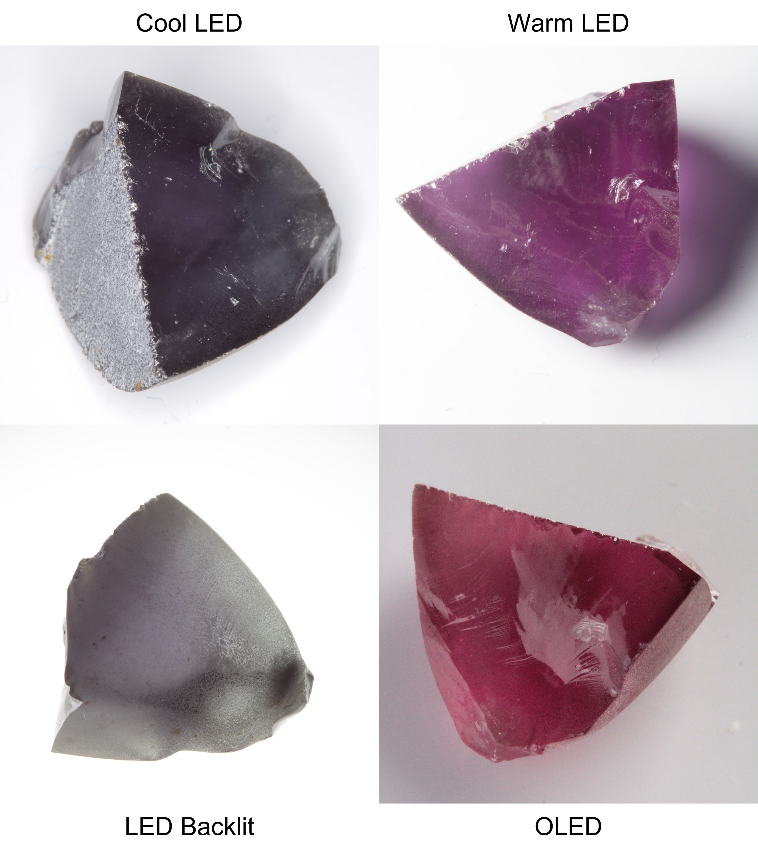 Purple/Pink Color Change Semicone Shaped Sapphire Rough