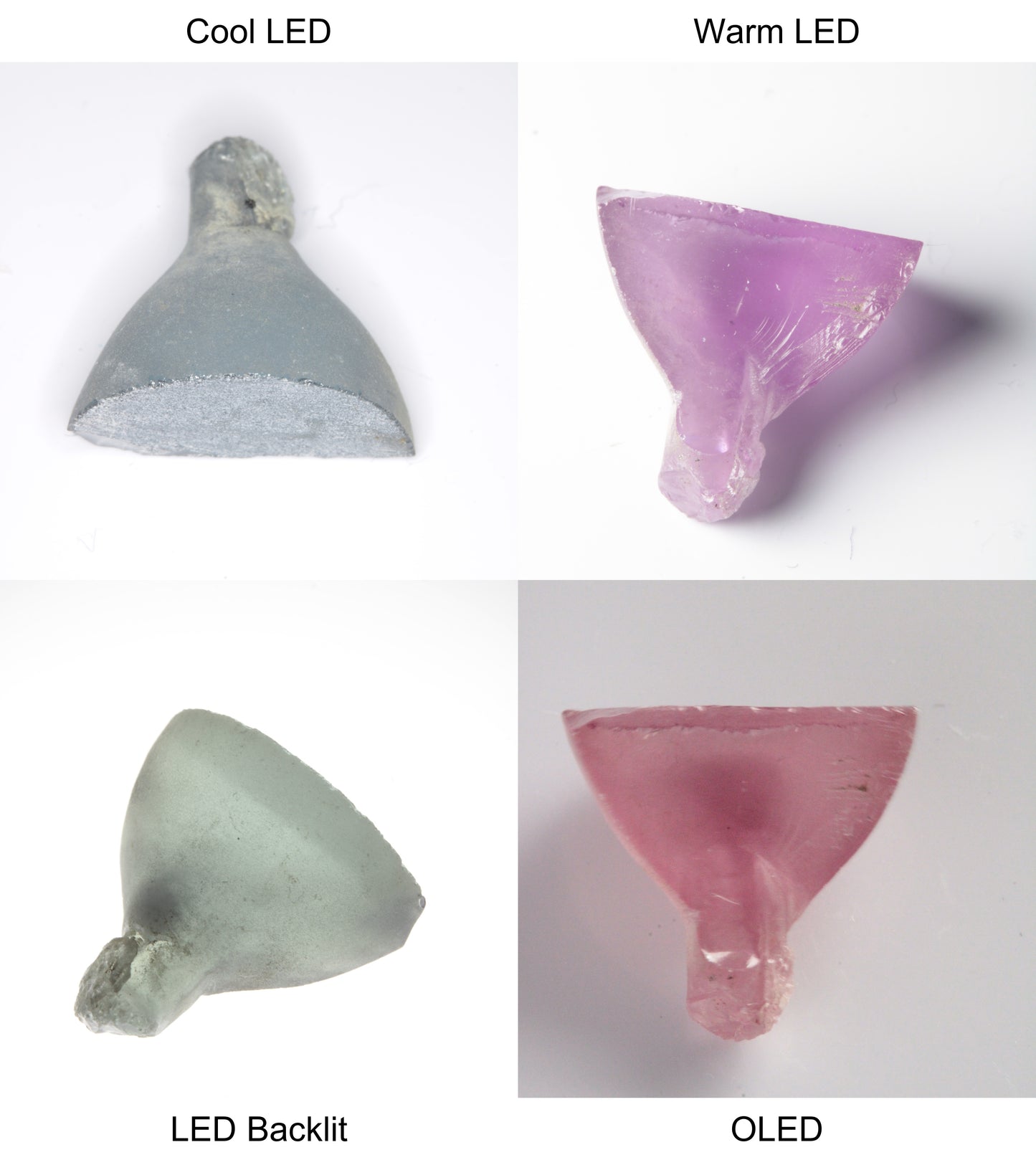 Purple/Pink Color Change Half Cone End w/ seed Shaped Sapphire Rough