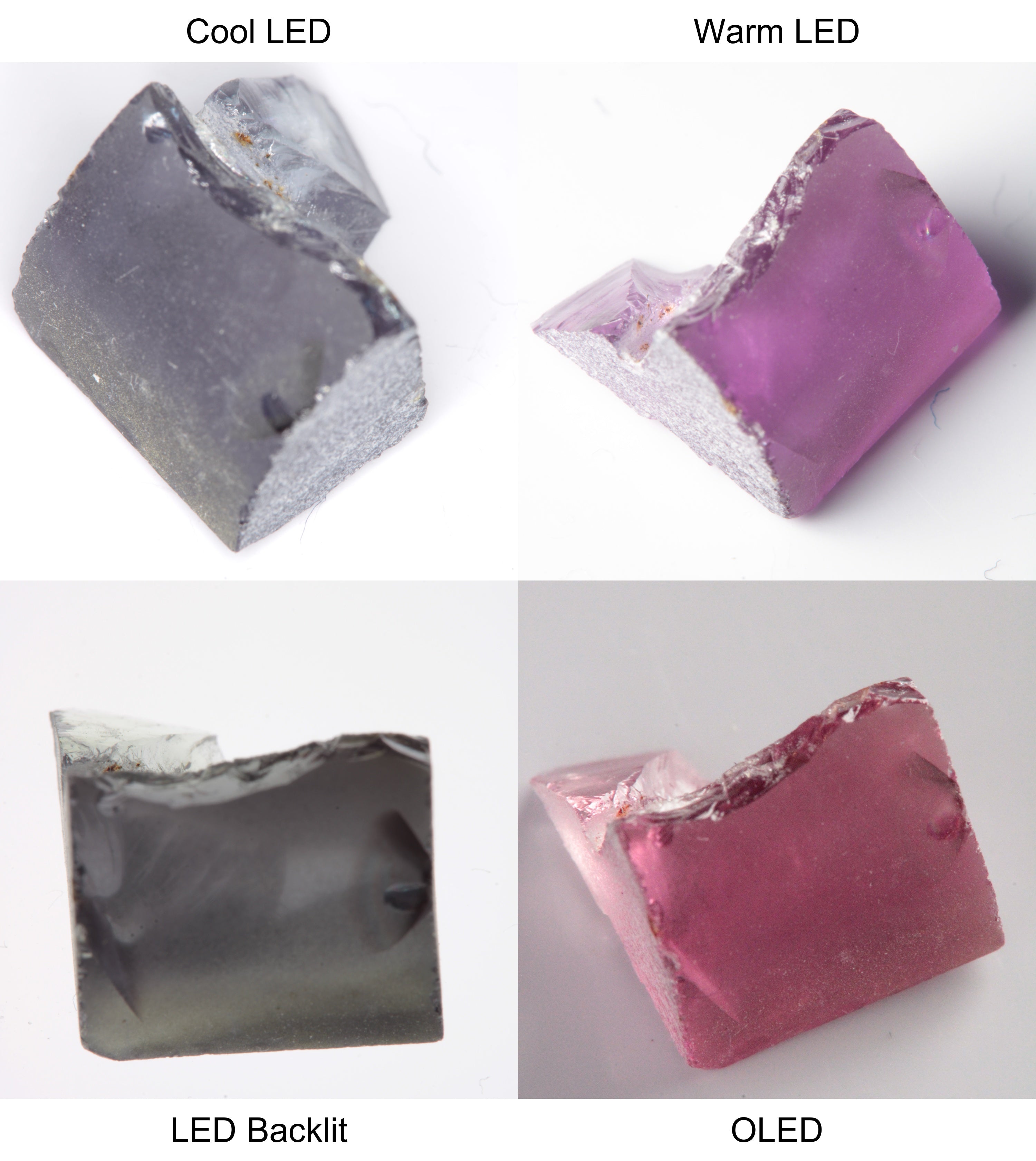 Purple/Pink Color Change Shard Shaped Sapphire Rough