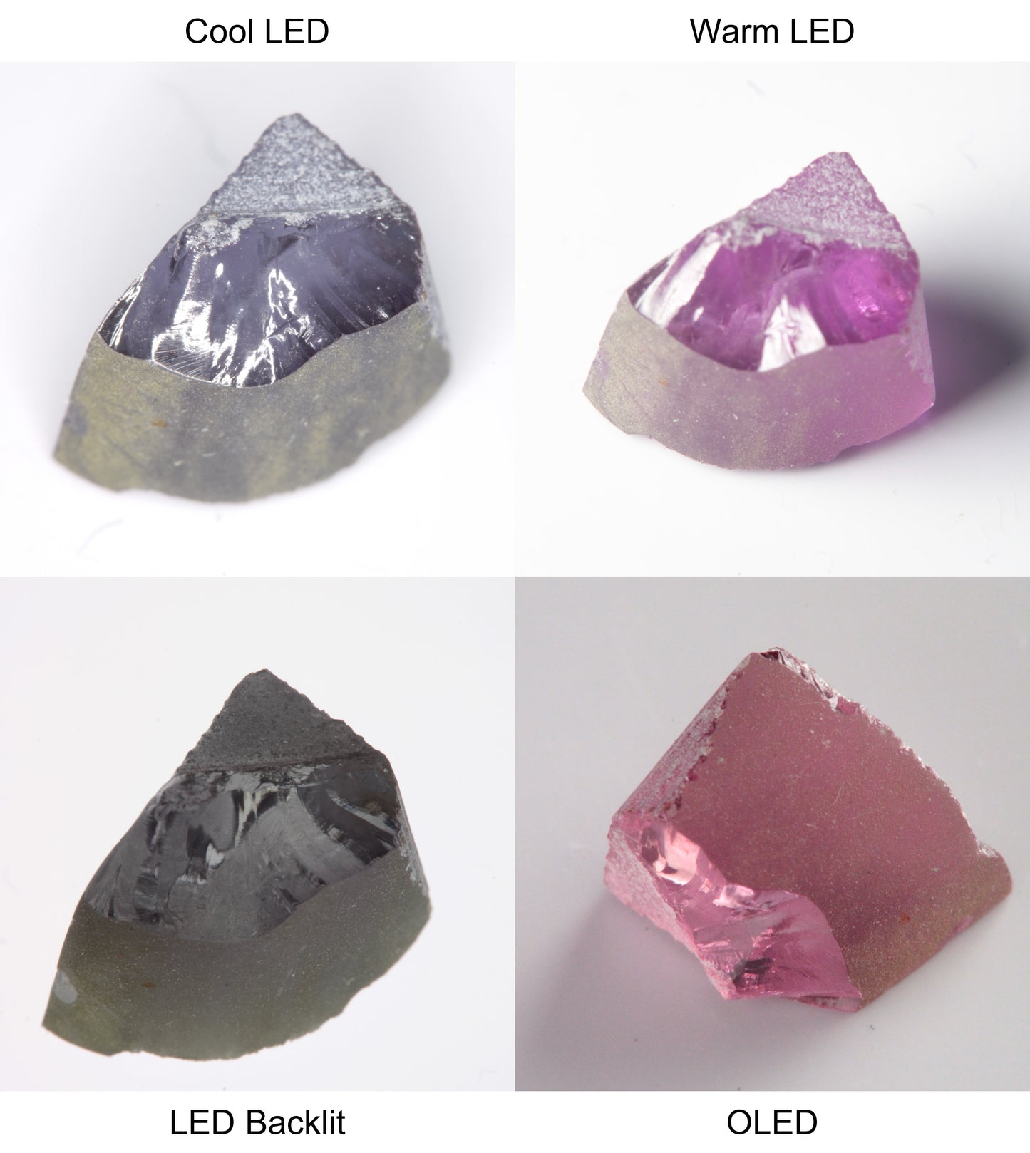 Purple/Pink Color Change Shard Shaped Sapphire Rough