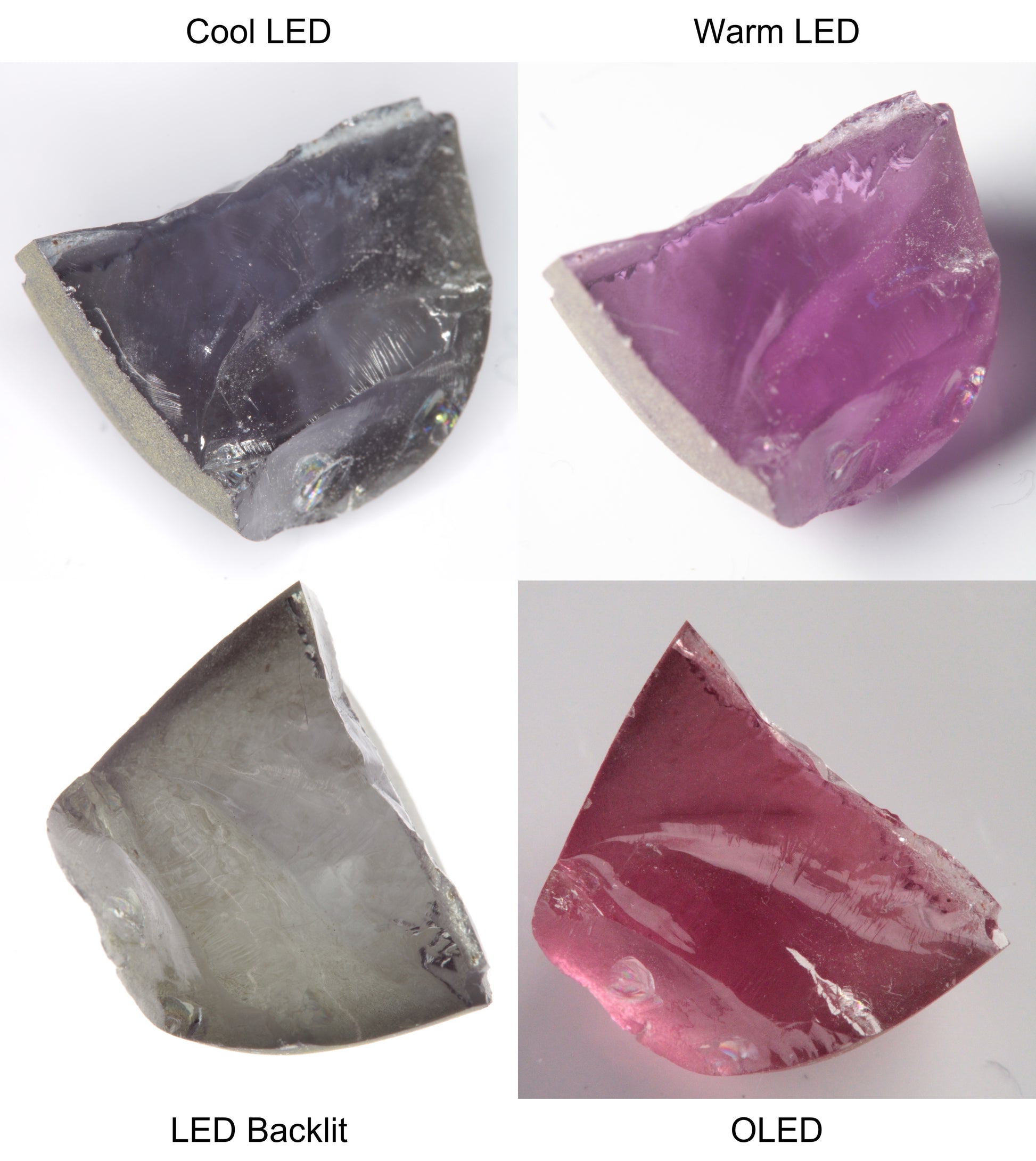 Purple/Pink Color Change Shard Shaped Sapphire Rough