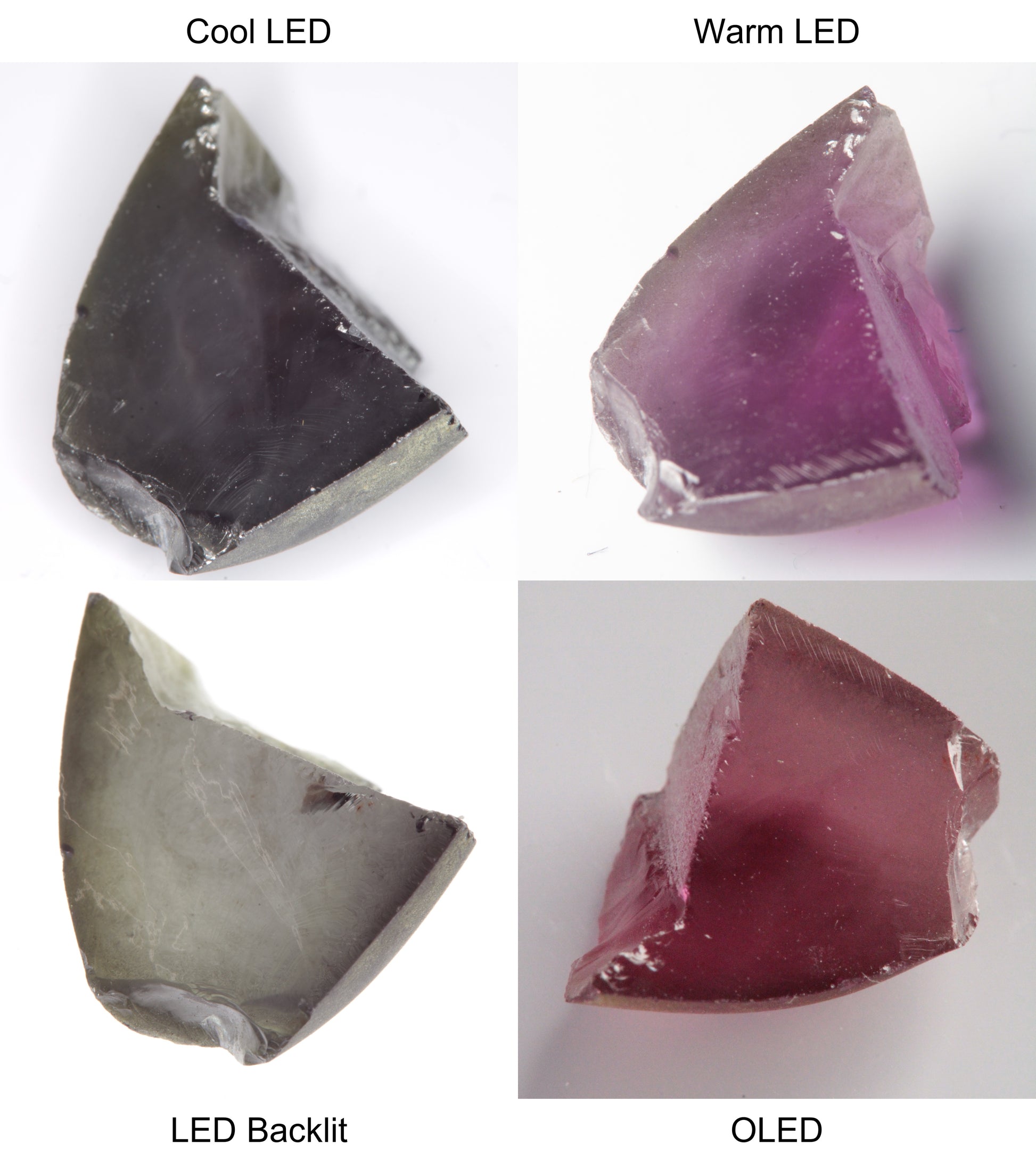 Purple/Pink Color Change Shard Shaped Sapphire Rough