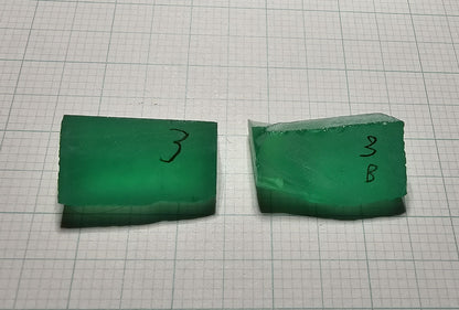 Vivid Green Laser Garnet Facet Rough, Vanadium YAG