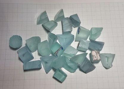 Light Blue Laser Garnet Facet Rough, Yb YAG