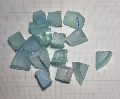 Light Blue Laser Garnet Facet Rough, Yb YAG