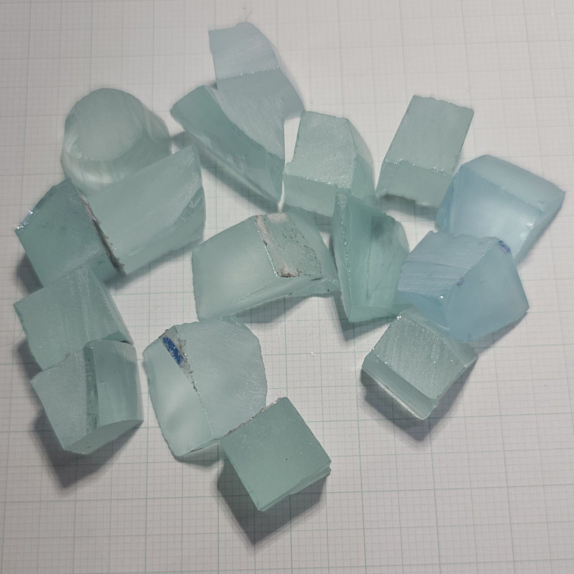 Light Blue Laser Garnet Facet Rough, Yb YAG