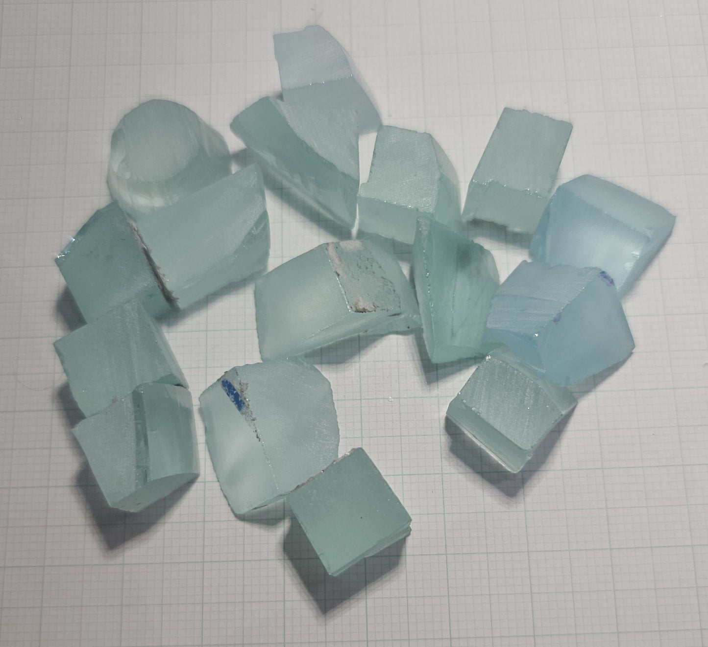 Light Blue Laser Garnet Facet Rough, Yb YAG