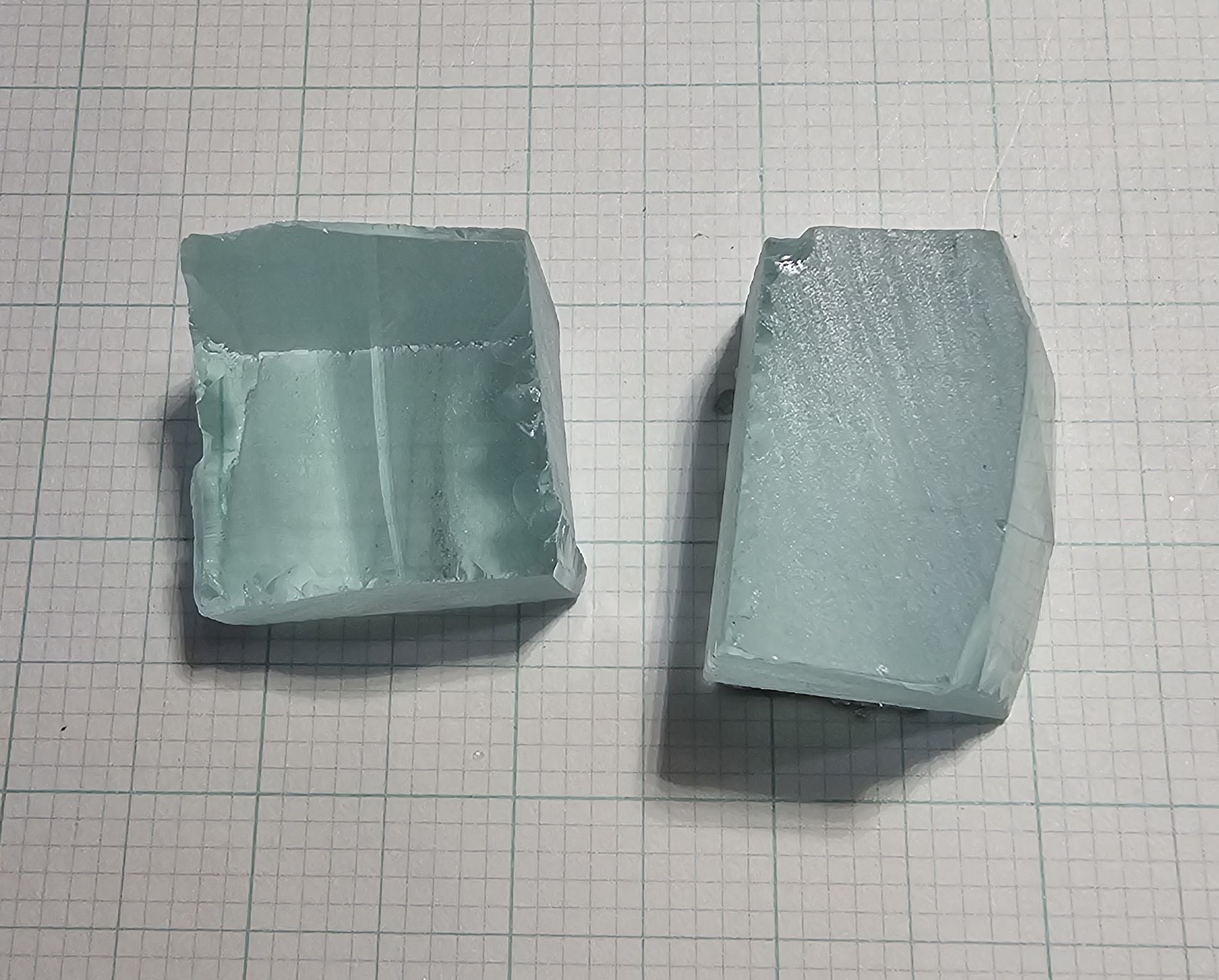 Light Blue Laser Garnet Facet Rough, Yb YAG