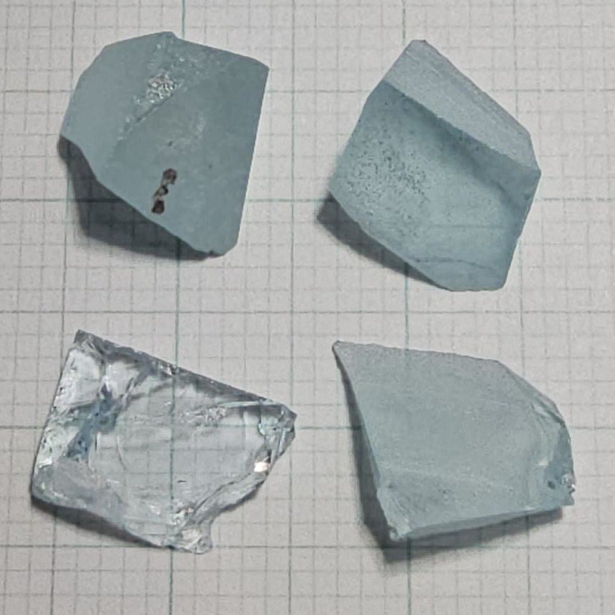 Light Blue Laser Garnet Facet Rough, Yb YAG