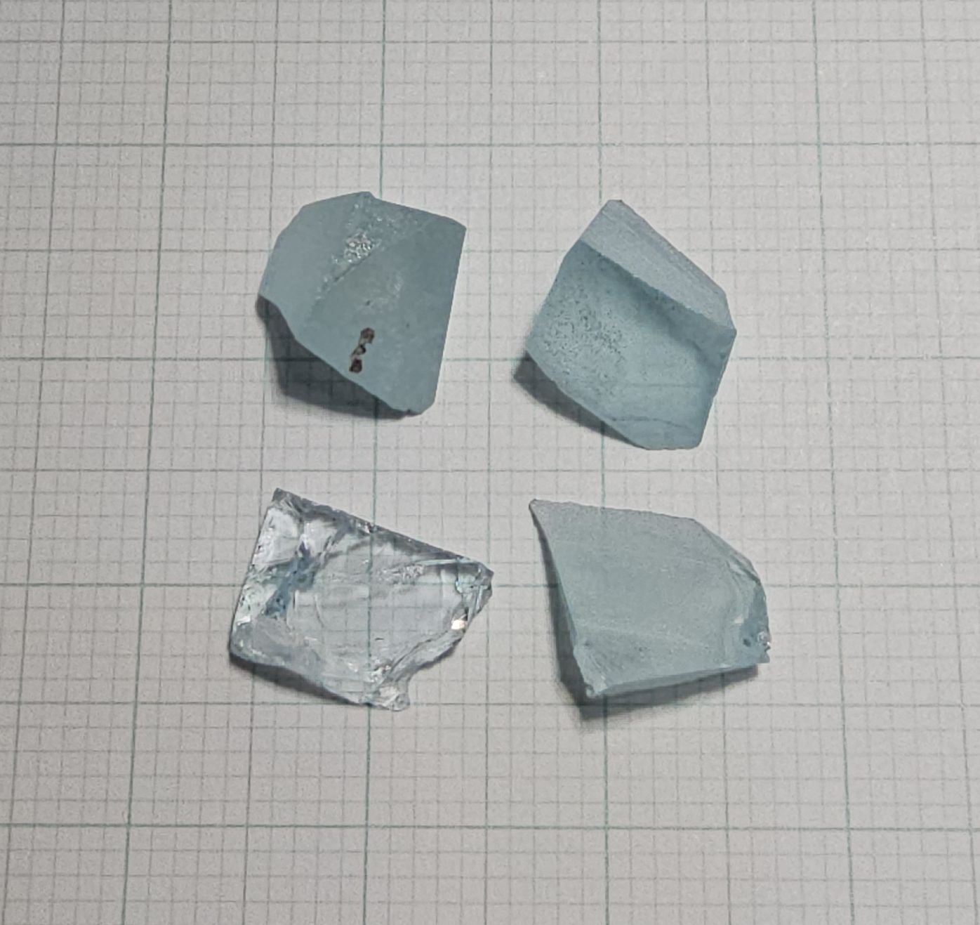 Light Blue Laser Garnet Facet Rough, Yb YAG